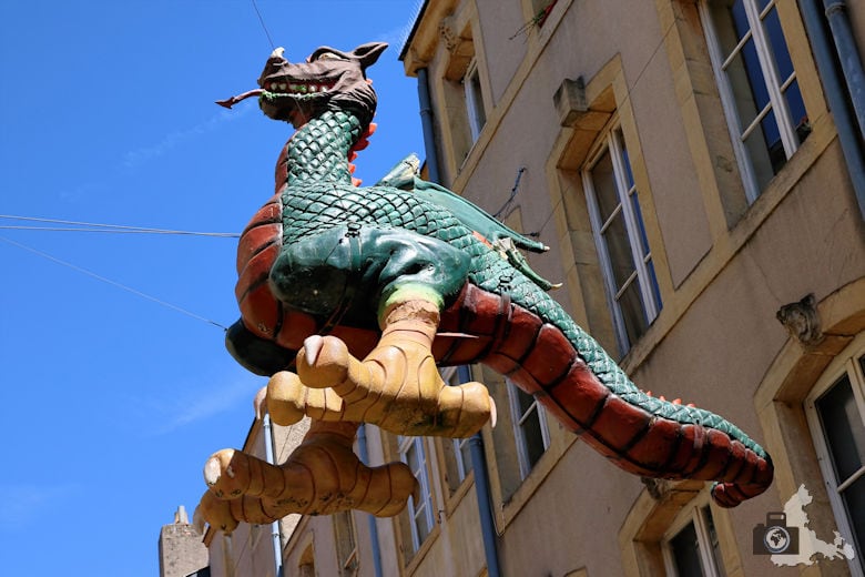 Frankreich Metz Drachenfigur