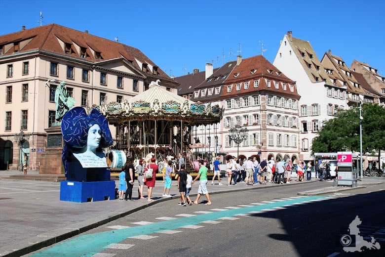 Frankreich Straßburg Karussell