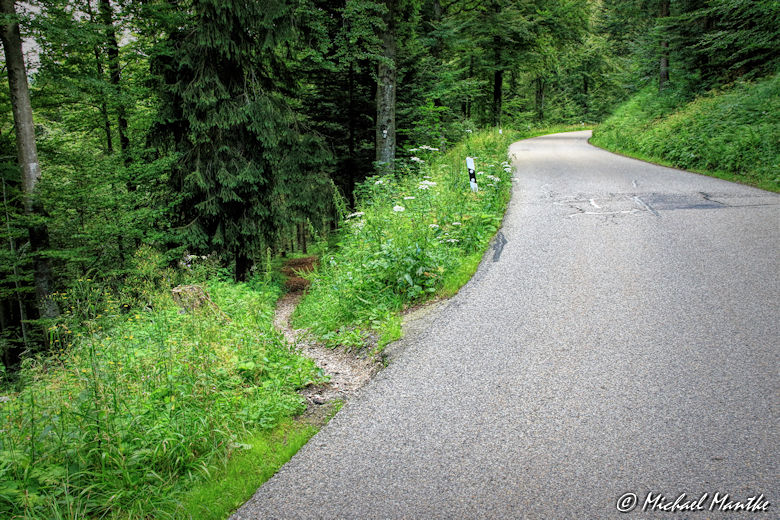 Abzweig von der Straße