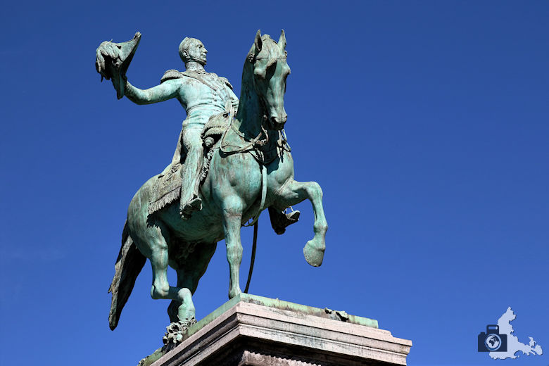Luxemburg Reiterstatue von Wilhelm II 