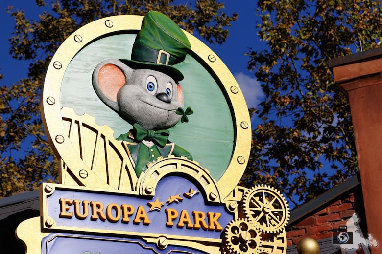 Euromaus im neuen Irland Viertel des Europa-Parks