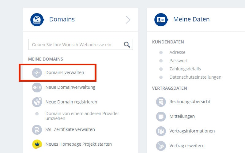 subdomain-anlegen-1und1-control-center