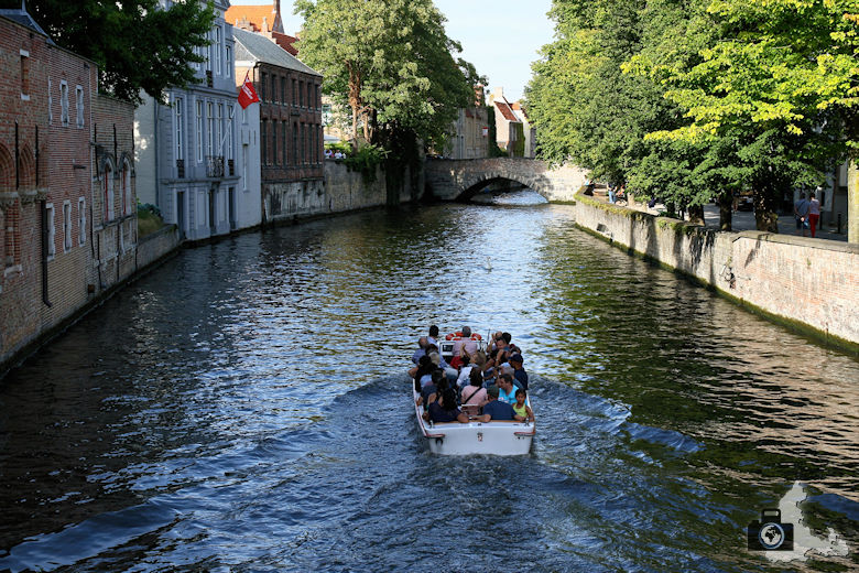 Gracht in der Altstadt Brügge in Belgien