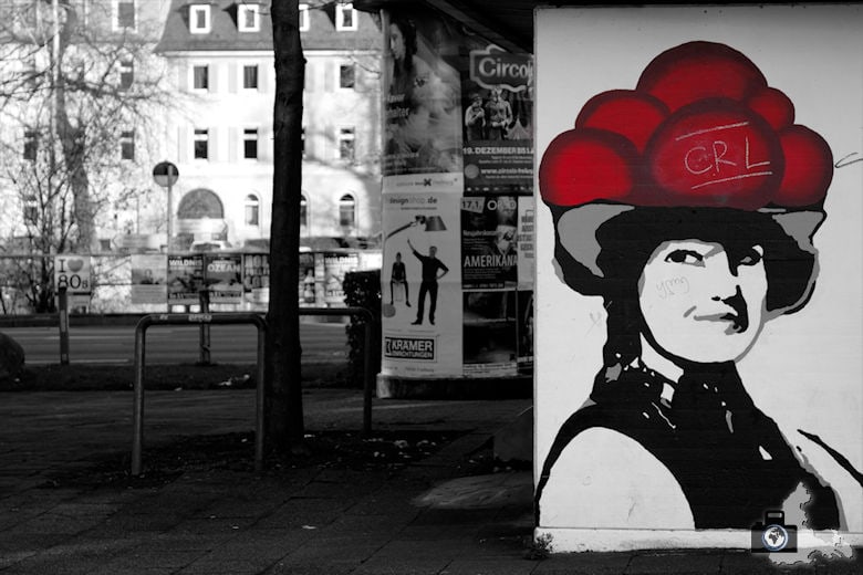 Monochrome Red Fotobearbeitung Beispielbild