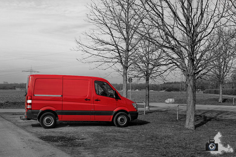 Monochrome Red Fotobearbeitung Beispielbild
