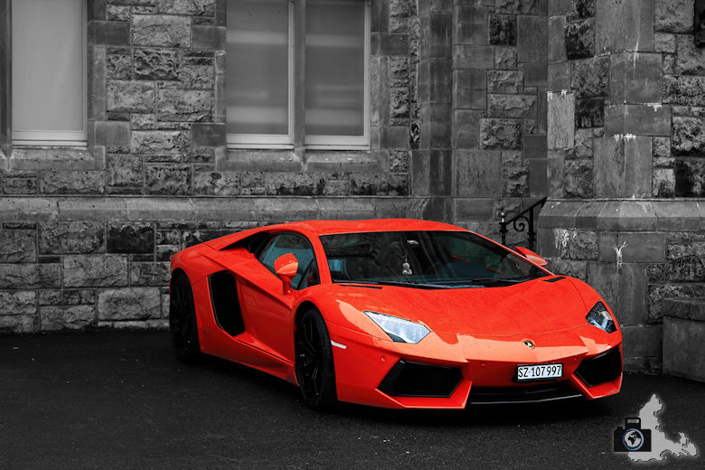 Monochrome Red Fotobearbeitung Beispielbild