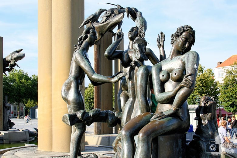 t'Zand Market in Brügge, Belgien