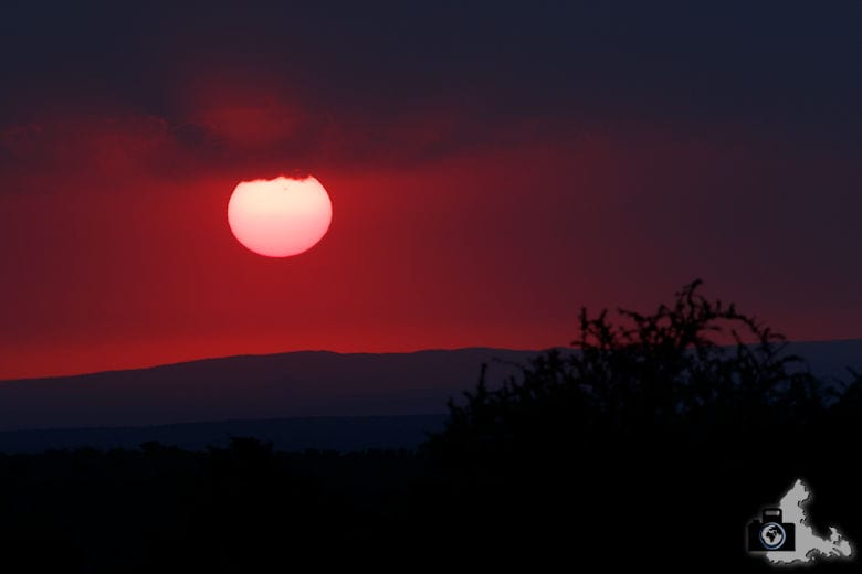 Sonnenuntergang in Afrika