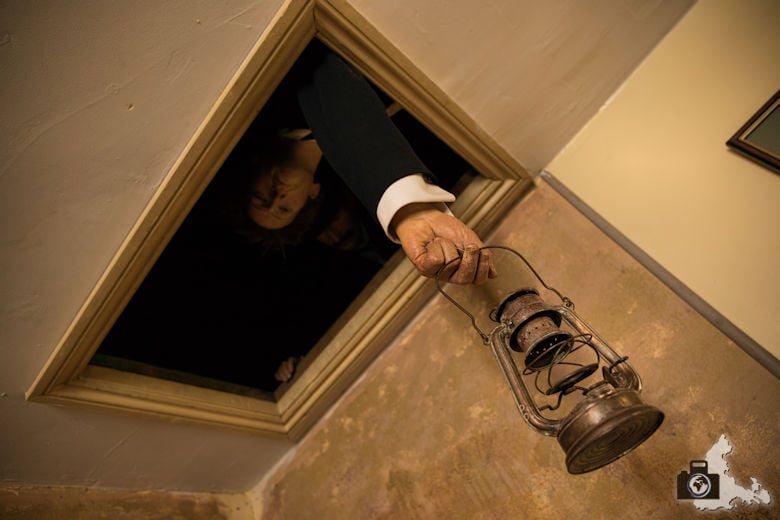 Sherlock Holmes Museum in London in der Baker Street 221b - Wachsfiguren