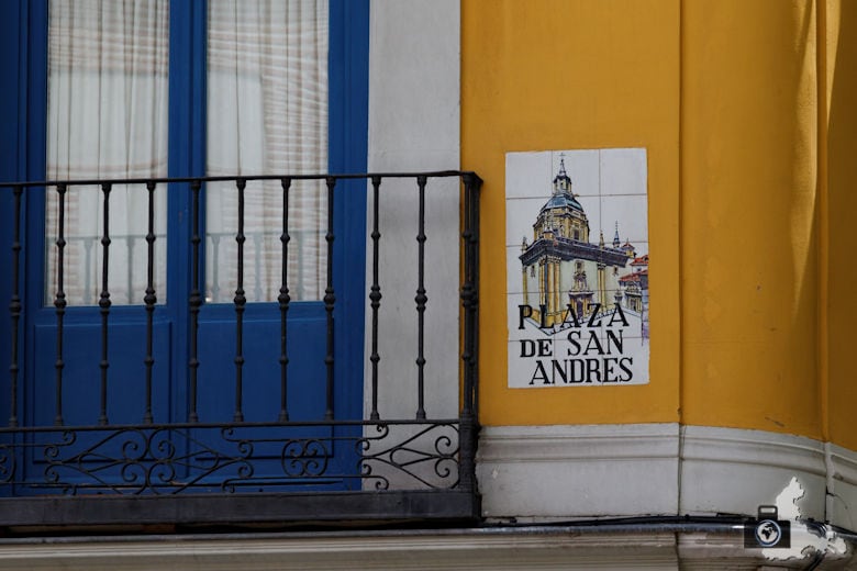 Sehenswürdigkeiten in Madrid - Straßenschild