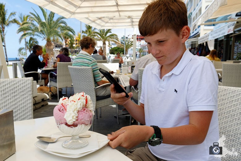 Reisebericht La Palma - Puerto de Naos - Eis essen