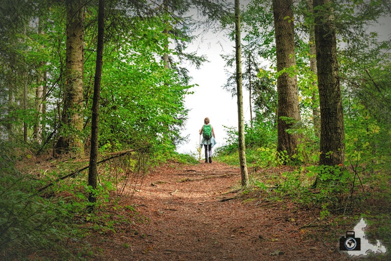 Wanderung Dreisamtal - Kapellenweg Stegen - Wanderin