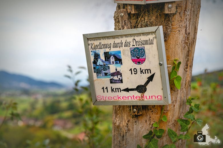 Wanderung Dreisamtal - Kapellenweg Stegen - Wegweiser