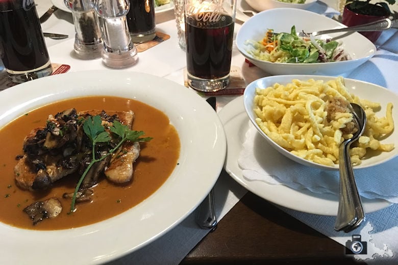 Restaurant-Test - Gasthaus Bären in Freiburg - Putenfilets mit Steinpilzen