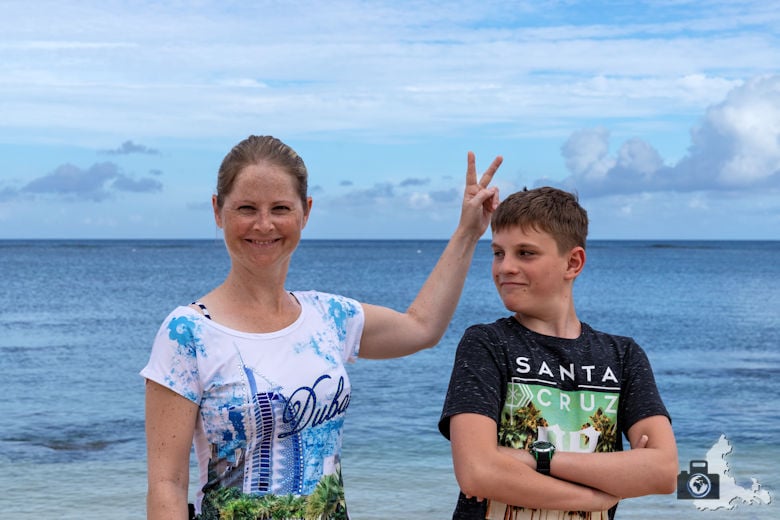 Spaß am Strand von Mauritius