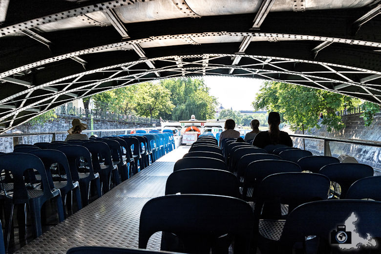 Brückenfahrt Berlin - niedrige Brücke