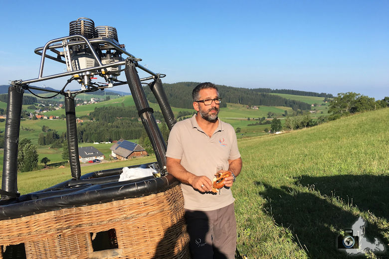 Ballonfahrertaufe, Hinterzarten, Schwarzwald
