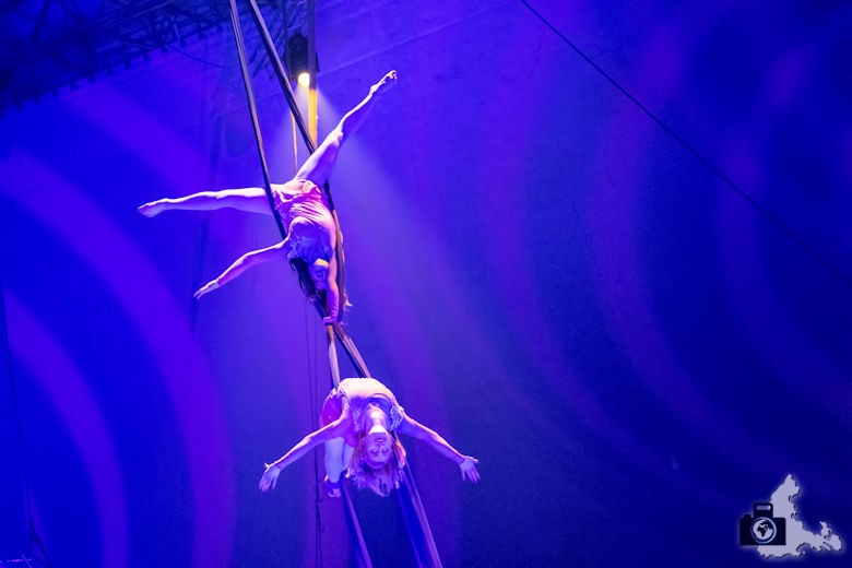 Weihnachtszirkus Circolo Freiburg 2019 - Duo Skyline