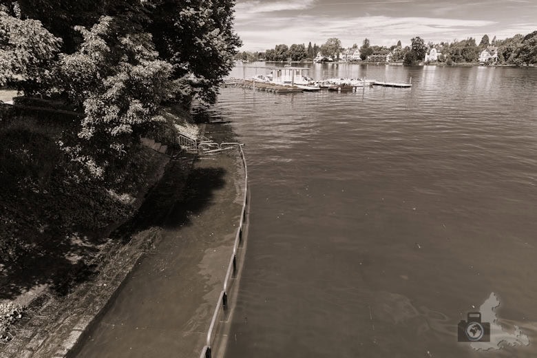Lindauer Insel - Bodensee Hochwasser