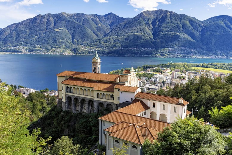 Wallfahrtskirche Madonna del Sasso, Locarno, Schweiz